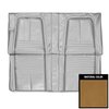 67DSF43C Rear Bench Seat Covers for 1967 Camaro Deluxe W/Std Frame Conversion Gold & White - image 1