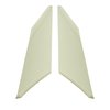 67FHB101B Perforated Earmuff Boards for 1967-1969 Camaro/Firebird White - image 1