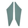 67FHB114B Earmuff Boards for 1967-1969 Camaro/Firebird Teal Perforated - image 1
