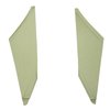 67FHB117R Ribbed Earmuff Boards for 1968 Chevrolet Camaro/Pontiac Firebird Ivy Gold - image 1