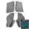 Rear Armrest Covers 1967-69 GM F-Body Convertible - image 1