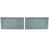 67TDZ02 Front Door Panels for 1967-1968 Chevrolet Truck Gray - image 1