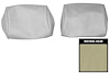 Bench Seat Headrest Cover 1968-1972 GM A-Body [Parchment] - image 1