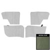 68AR02 Rear Arm Rest Covers for 1970 Chevrolet Chevelle, Convertible Aqua - image 1