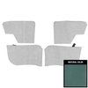 68AR12 Rear Arm Rest Covers for 1968-1969 Cutlass/Skylark Convertible Light Blue - image 1
