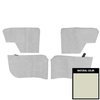 68AR40 Rear Arm Rest Covers for 1969 Cutlass/Skylark Convertible Off White - image 1