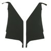 68BHB100R Ribbed Earmuff Boards for 1968 Chevrolet Caprice Black - image 1
