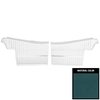 68CD17V-P Rear Door Panels for 1968 Cutlass Holiday"S" Convertible Pre-Assembled Medium Blue - image 1