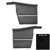 68DD10V-P Rear Door Panels for 1968-1969 Camaro Convertible Deluxe Pre-Assembled Black - image 1