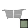 68DD24V-P Rear Door Panels for 1969 Camaro Convertible Deluxe Pre-Assembled Dark Green - image 1