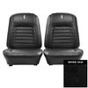 68DS10U-P Pre-Assembled Front Bucket Seats for 1968 Chevrolet Camaro Deluxe Black