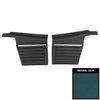 68FD17V-P Rear Door Panels for 1968 Camaro Convertible Pre-Assembled Platinum Edition Med Blue - image 1