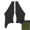 68GHB109B Ribbed Vinyl CoveRed, Earmuff Boards for 1968-1972 Pontiac GTO Dark Green - image 1