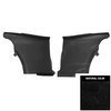 68HD10C-P Rear Door Panels for 1968-1969 Pontiac Firebird Hardtop Deluxe Pre-Assembled Black - image 1