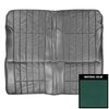 68HS04CS Stationary Rear Bench Seat Cover for 1968-1969 Pontiac Firebird Deluxe Dark Aqua - image 1