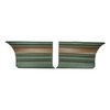 68KDR731C Rear Door Panels for 1968 Plymouth Sport Satellite/GTX Hardtop Dark Green - image 1