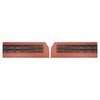 68KDRD805 Front Door Panels for 1968 Plymouth Roadrunner Custom Decor Red/Maroon - image 1