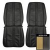 68KSR884U Front Bucket Seat Covers for 1968 Sport Satellite/GTX Hardtop Gold W/Black Inserts - image 1