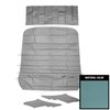 68SH106A2 Basketweave Headliner for 1968 Oldsmobile Custlass "S" 5-Bow Bright Blue - image 1