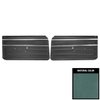68XD12-P Front Door Panels for 1968 Chevrolet Nova/SS/Custom Pre-Assembled Light Blue - image 1