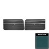 68XD17-P Front Door Panels for 1968 Chevrolet Nova/SS/Custom Pre-Assembled Medium Blue - image 1