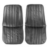 68XS10U-1 Front Bucket Seat Covers for 1968 Chevrolet Nova SS/Custom Hardtop Black - image 1