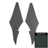 69AHB109R Ribbed Earmuff Boards for 1969 Chevrolet Chevelle, Dark Green - image 1