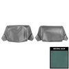 69BH12B Bench Seat Head Rest Covers for 1969-1970 Chevrolet Impala Light Blue - image 1