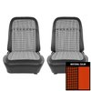69HT26U-P Houndstooth Front Bucket Seats for 1969 GM F-Body Pre-Assembled Orange/Black - image 1