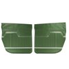70AD4D25S Rear Door Panels for 1971-1972 Chevrolet Chevelle, 4 Door Sedan Green - image 1