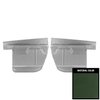 70AD4D25W Rear Door Panels for 1970-1972 Chevrolet Chevelle, 4 Door Hardtop/Wagon Dark Green - image 1