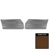70HD42-P Front Door Panels for 1970-1971 Pontiac Firebird Deluxe Pre-Assembled Dark Saddle - image 1
