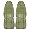 70KSC104U-1 Coachman Front Bucket Seat Covers for 1970 Dodge Challenger Dark Metallic Green - image 1