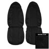 70KSG10U-L Leather Front Bucket Seat Covers for 1970-1971 Plymouth Cuda/Gran Coupe Black - image 1