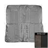 70KSR834V Welt Rear Bench Seat Cover for 1970 Roadrunner/Satellite/GTX Convt Black & Silver - image 1