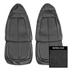 70KSR838U Welt Front Bucket Seat Covers for 1970 Roadrunner/Satellite/GTX Charcoal W/Silver - image 1