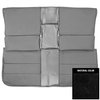 70QSD10V1 Rear Bench Seat W/O Arm Rest Cover for 1970 Cadillac Deville Convertible Black - image 1