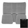 71FSC10C Rear Bench Seat Cover for 1971-1977 Chevrolet Camaro Hardtop Custom Cloth Black - image 1