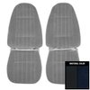 71FSC18U Front Bucket Seat Covers for 1971-1977 Chevrolet Camaro Custom Cloth Dark Blue - image 1