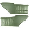 71MD25C-P Rear Door Panels for 1971-72 Chevrolet Monte Carlo Hardtop Pre-Assembled Dark Green - image 1