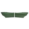 71UD25C-P Rear Door Panels for 1971-72 Skylark/350/Custom/GS Hardtop Pre-Assembled Dk Green - image 1