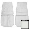 71USR37U Front Bucket Seat Covers for 1971-1972 Buick Riviera White - image 1