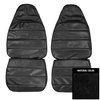 72KSA10U-1 Cologne Front Bucket Seat Covers for 1972-1973 Dodge Charger/SE Black - image 1