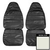 72KSA37U-1 Cologne Front Bucket Seat Covers for 1972-1973 Dodge Charger/SE White - image 1