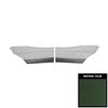 72UDW25C-P Rear Door Panels for 1972 Skylark/350/Custom/GS Hardtop Pre-Assembled Dark Green - image 1