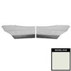 72UDW37C-P Rear Door Panels for 1972 Skylark/350/Custom/GS Hardtop Pre-Assembled White/Black - image 1