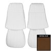 73GS42U Front Bucket Seat Covers for 1973 Pontiac Ventura/GTO Dark Saddle - image 1