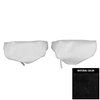73XH10B Bench Seat Head Rest Covers for 1973-1974 Chevrolet Nova Black - image 1