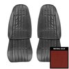 76ES30U Front Bucket Seat Covers for 1976 Pontiac Firebird Standard Red - image 1