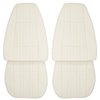 77XS37U-1 Front Bucket Seat Covers for 1977-1978 Chevrolet Nova 2-Door Sedan Standard White - image 1